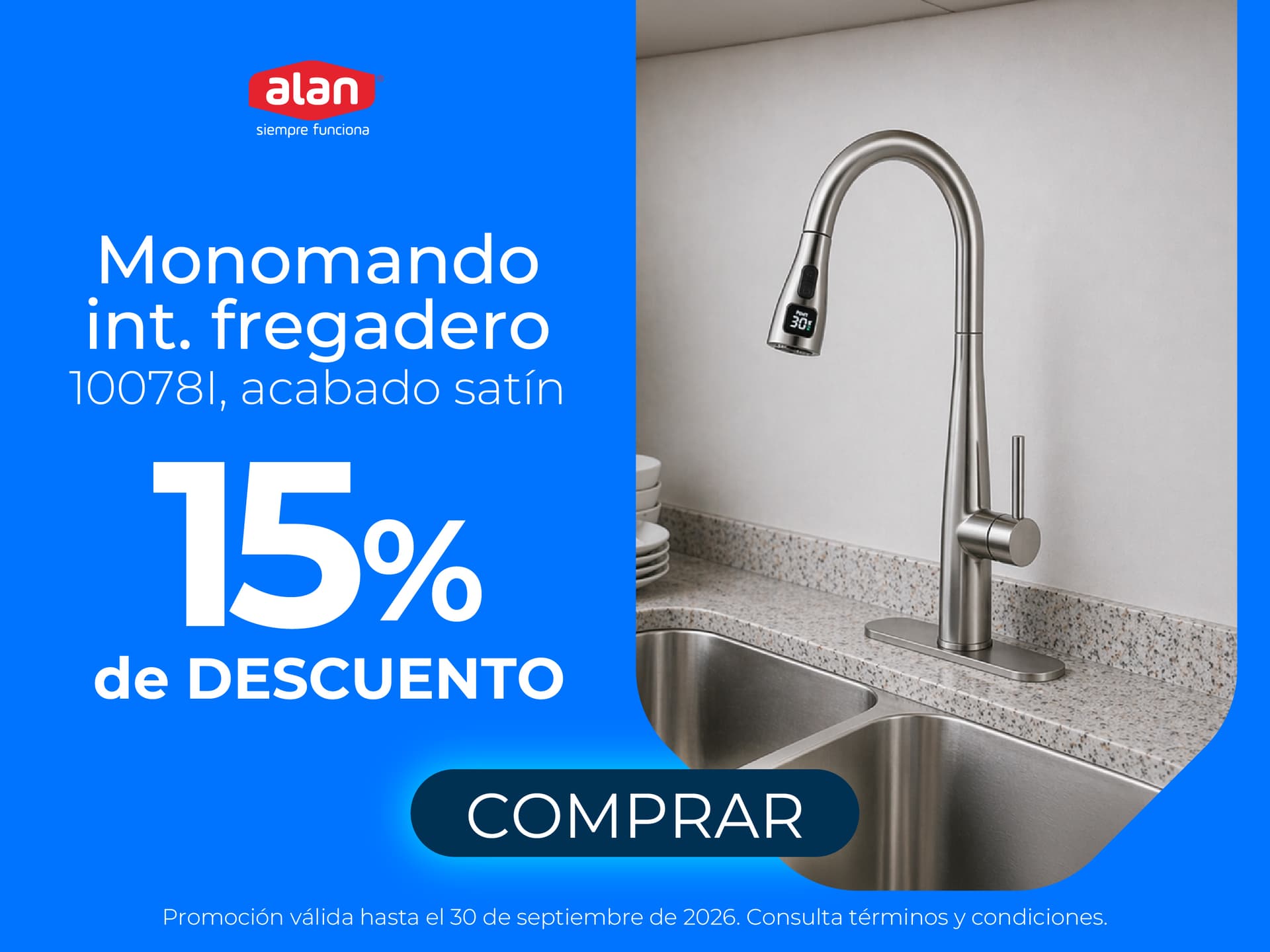 Monomando int. fregadero