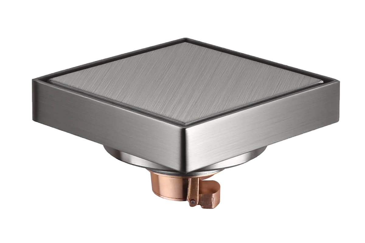 Coladera cuadrada 4` x 4` acero inoxidable 270 