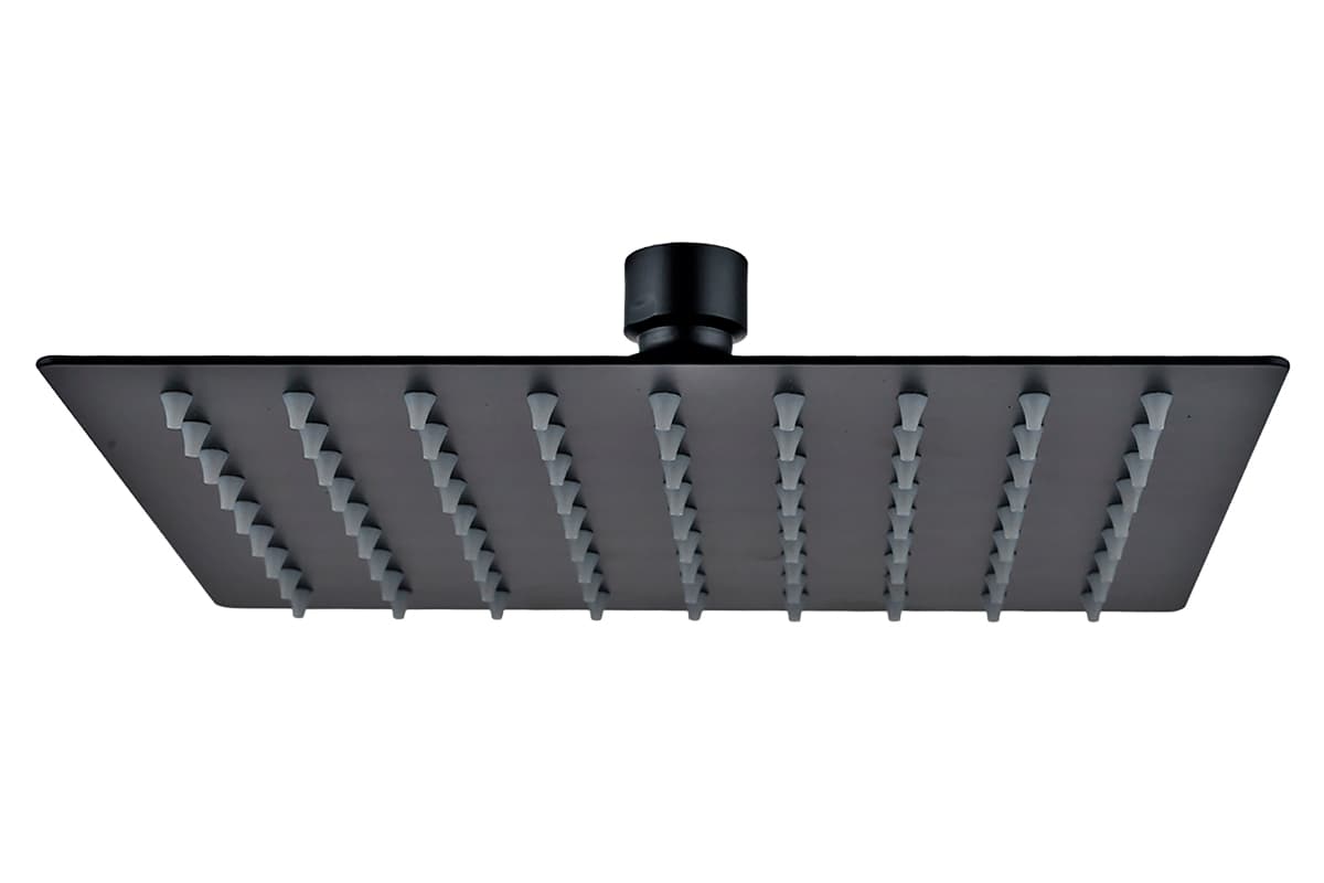 Regadera cuadrada de 6` M.7007-N acabado negro