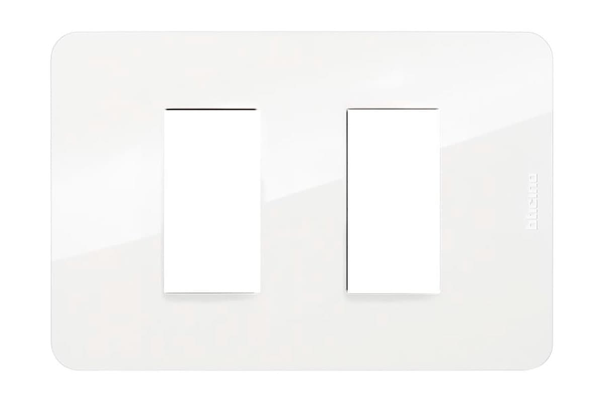 Tapa de 2 ventanas Quinziño JA4803M2JWQ color blanco 