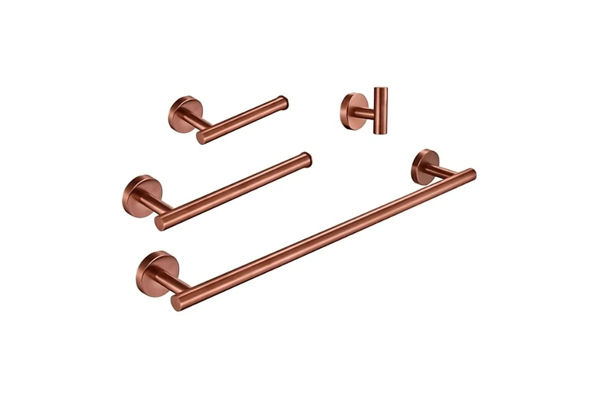 Juego de 4 accesorios 1100.8 acabado bronce 