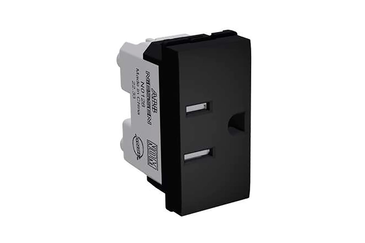 Contacto 2P+T Origen N0128-BL color negro