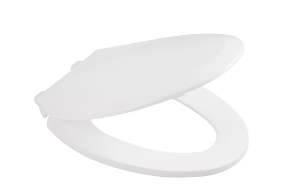 Asiento alargado cierre lento AAC102L, color blanco