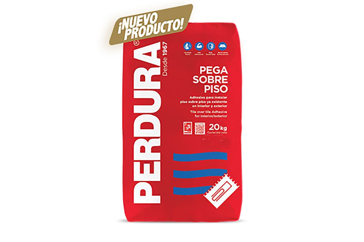 Adhesivo piso sobre piso interior y exterior 20 kg gris