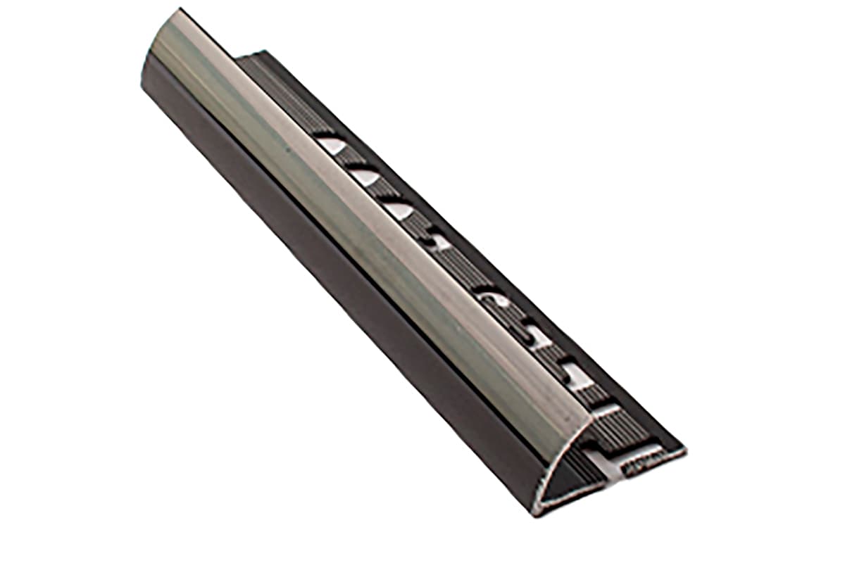 Tira trim aluminio color negro brillo 2. 5 m largo 