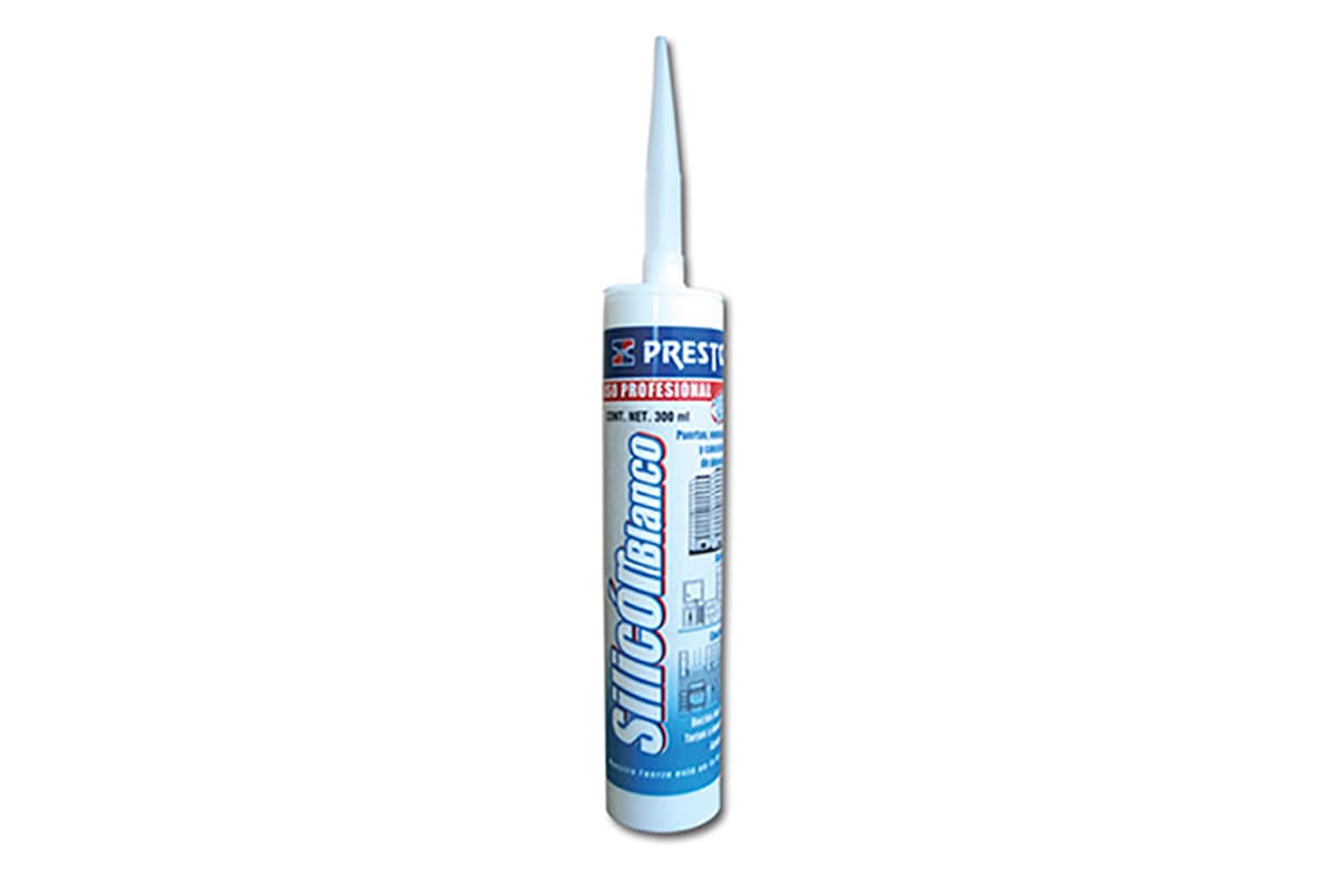 Sellador silicón blanco cartucho de 300 ml