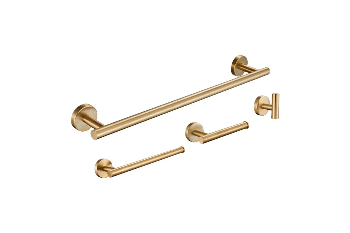 Juego de 4 accesorios 1100.8 acabado dorado