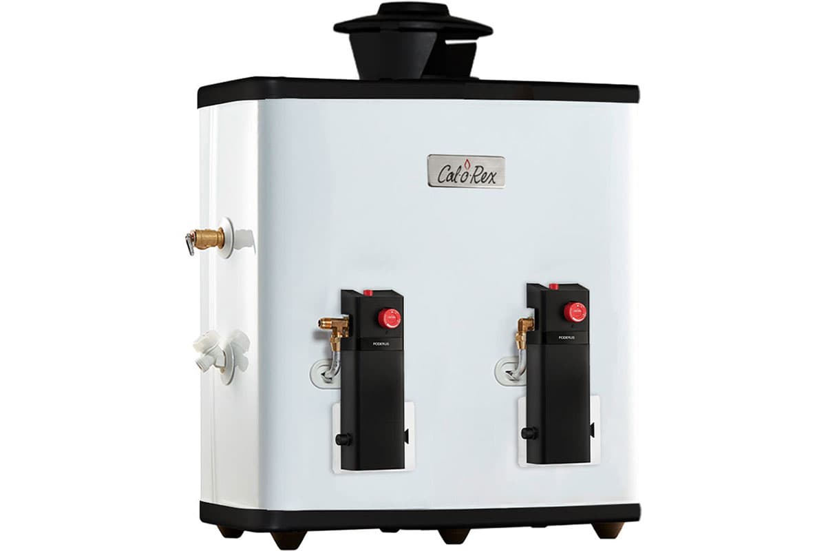 Calentador de paso Poderus 15 gas LP, 3 servicios