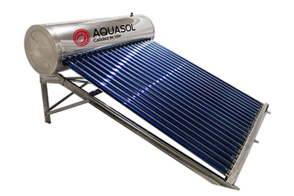 Calentador Solar 196 lts con sistema de gravedad Inox, 18 tubos