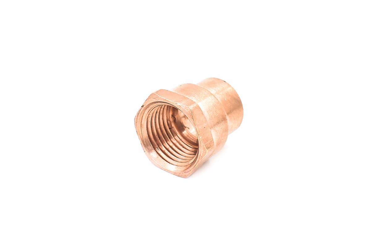 Cople de cobre con interior de fierro 13 mm (1/2")