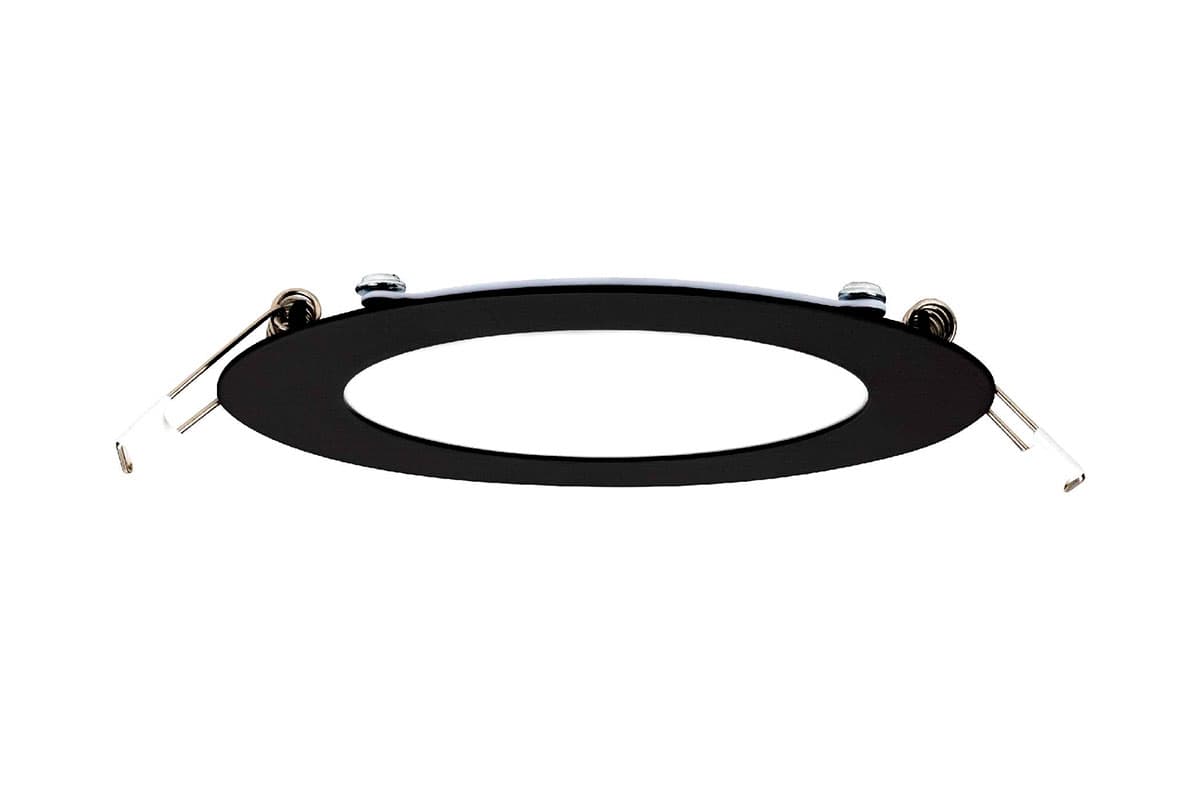 Plafón LED Flat, luz blanca, empotrar en techo 39102-2-CW-ECO terminado negro