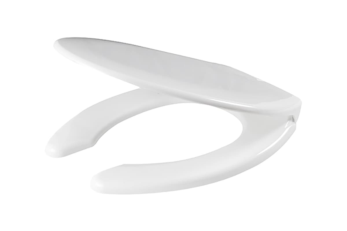 Asiento alargado cierre lento platinum slow 96 color blanco