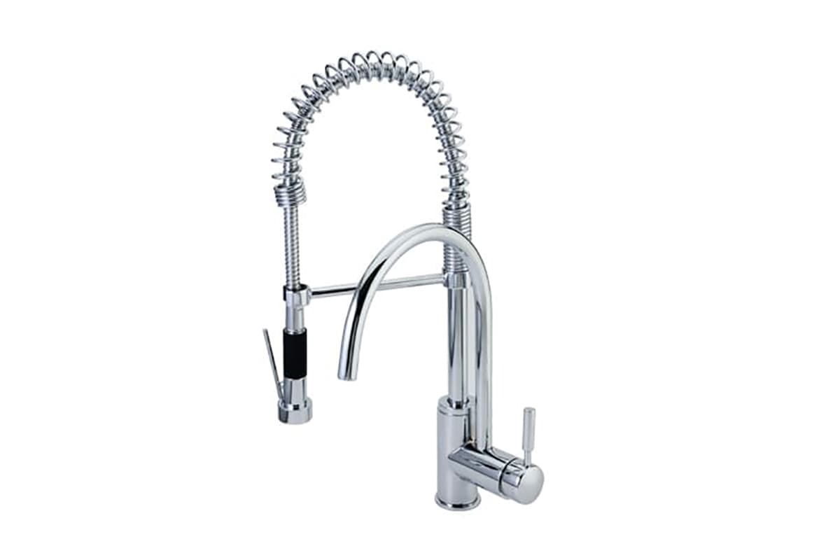 Monomando para fregadero doble E-308 acabado cromo
