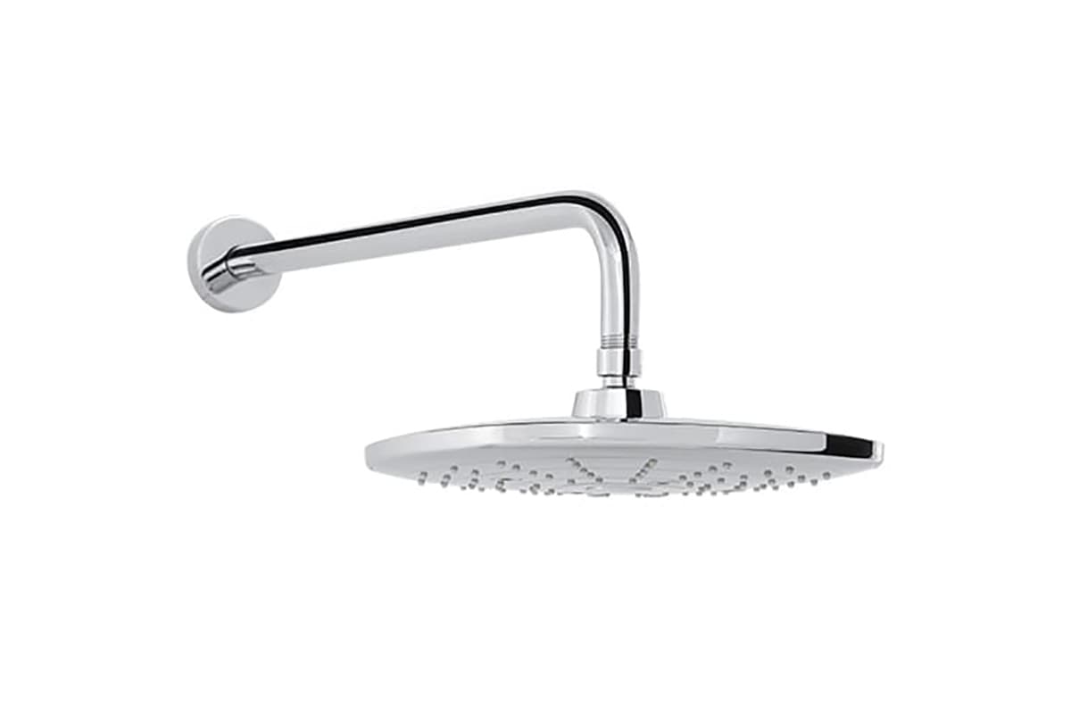 Regadera cuadrada 10" H-3303 acabado cromo