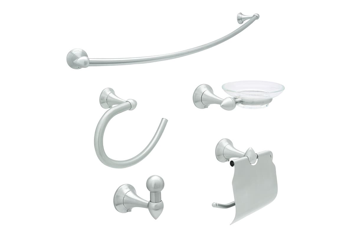 Juego de accesorios Clásico para baño, 3100 acabado cromo
