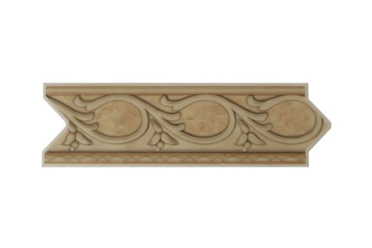 Listel beige para baño 8 x 25 cm f-237