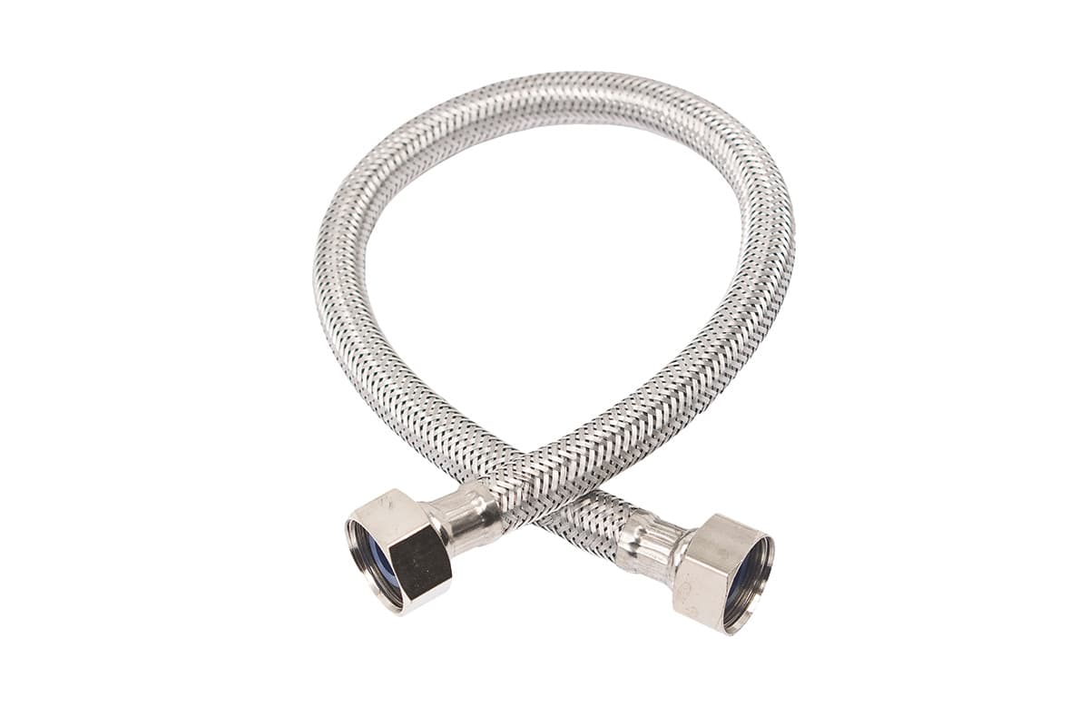 Manguera alimentadora para lavabo en aluminio