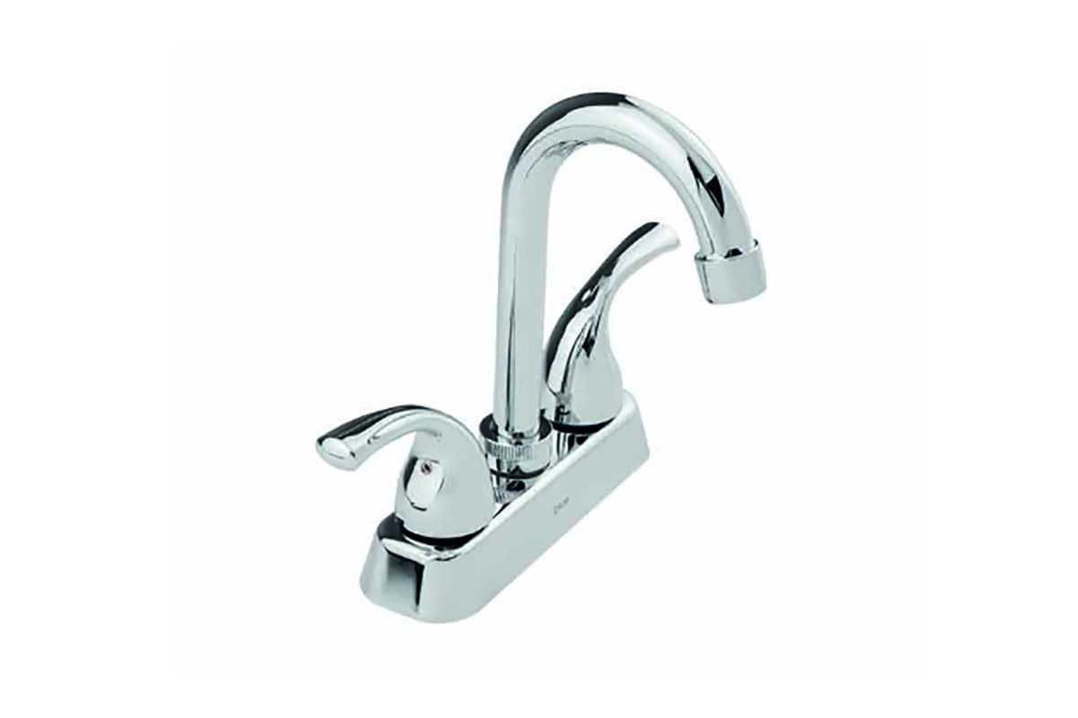 Mezcladora de 4" para lavabo acabado cromo