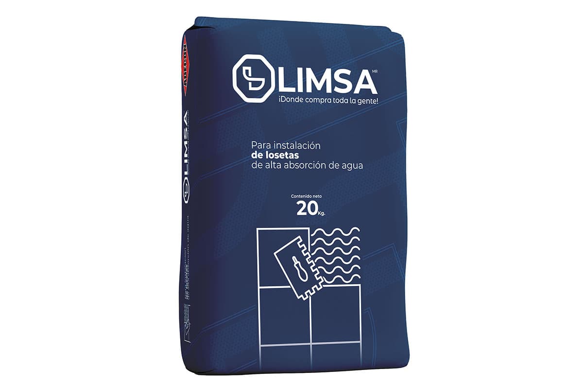 Pega azulejo Adecon 20 kg color blanco