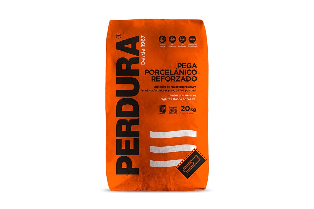 Pega porcelánico extra 20 kg blanco