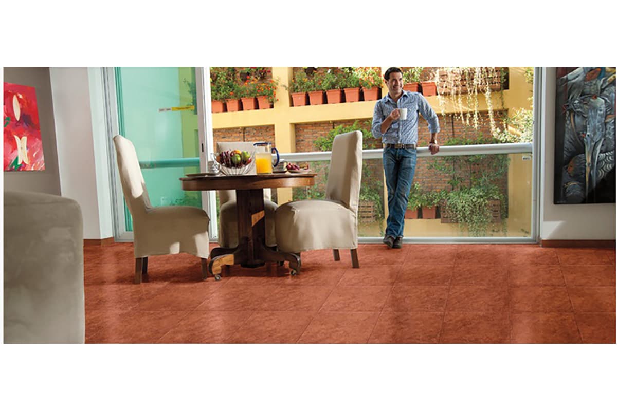 Piso Jordania rojo mate 1A 33 x 33 cm, caja con 1.76 m2
