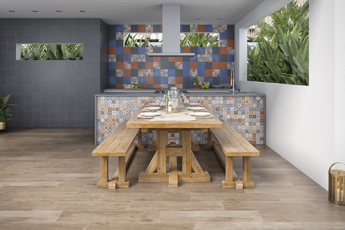Piso Tecali deco mate 1A 20 x 20 cm, caja con 1.50 m2