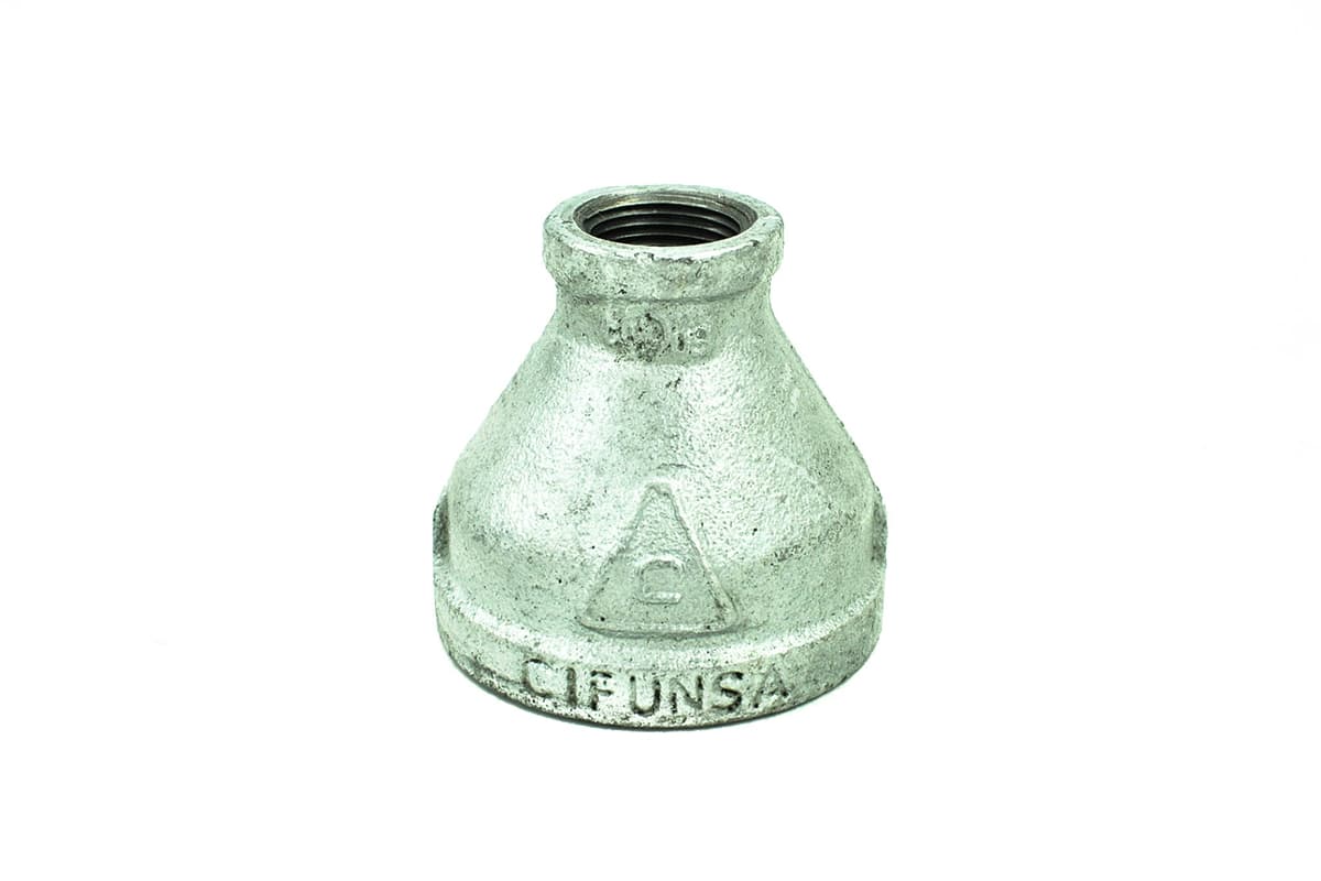 Reducción campana galvanizada 51 x 19 mm