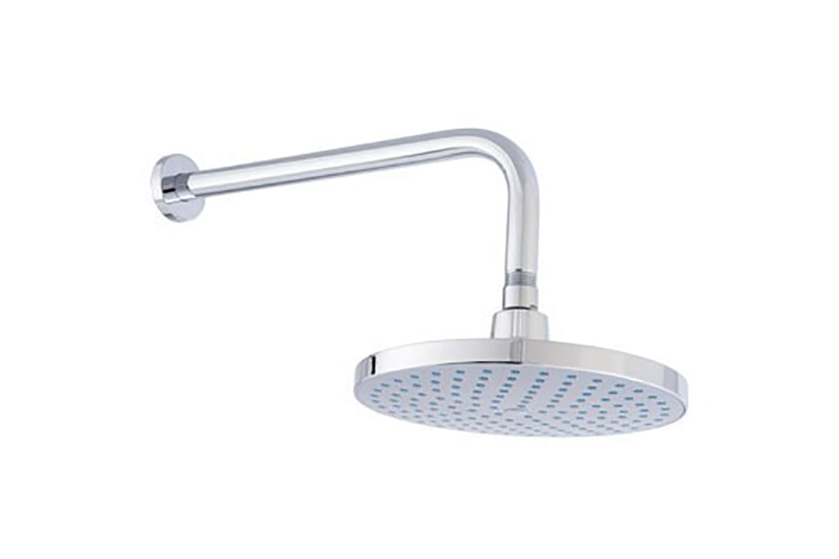 Regadera Neo con brazo y chapetón a pared 2260B, acabado cromo