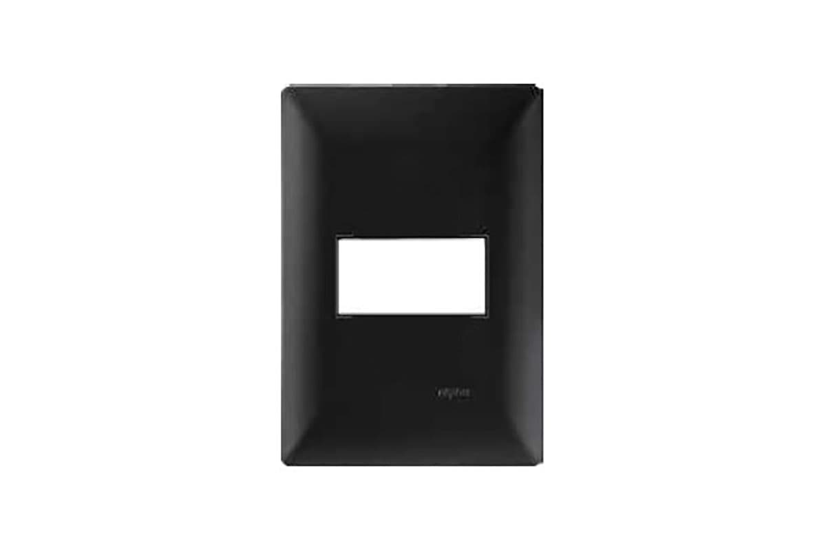 Tapa de 1 ventana color black E913BK1 ALPHA
