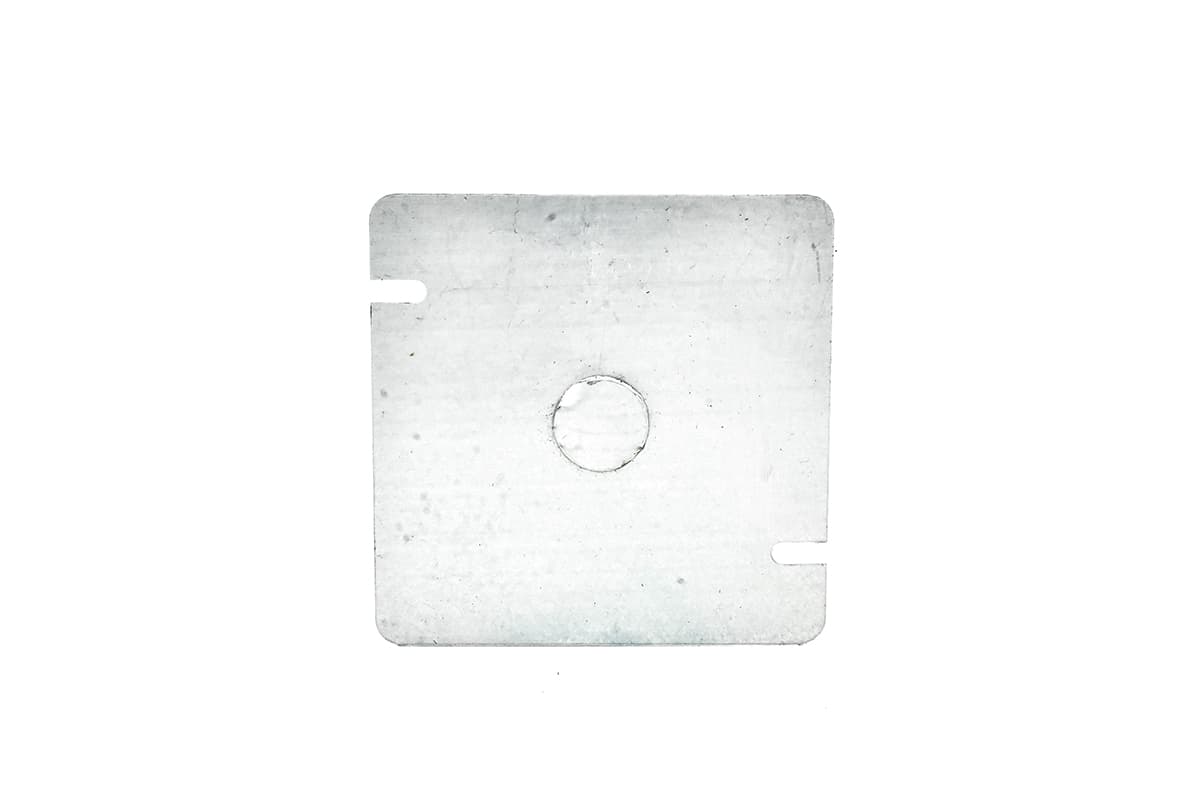 Tapa cuadrada galvanizada 19 x 100 x 100 mm