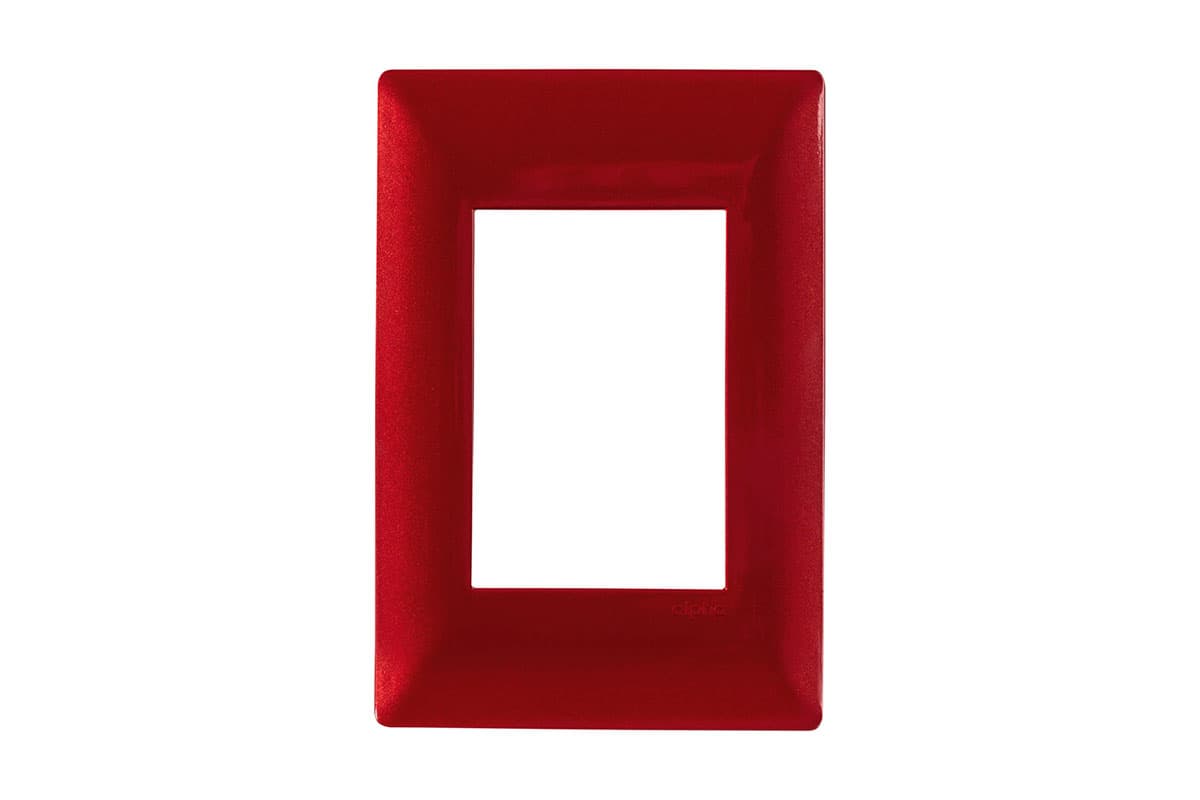 Tapa de 3 ventanas color rojo E913RJO ALPHA