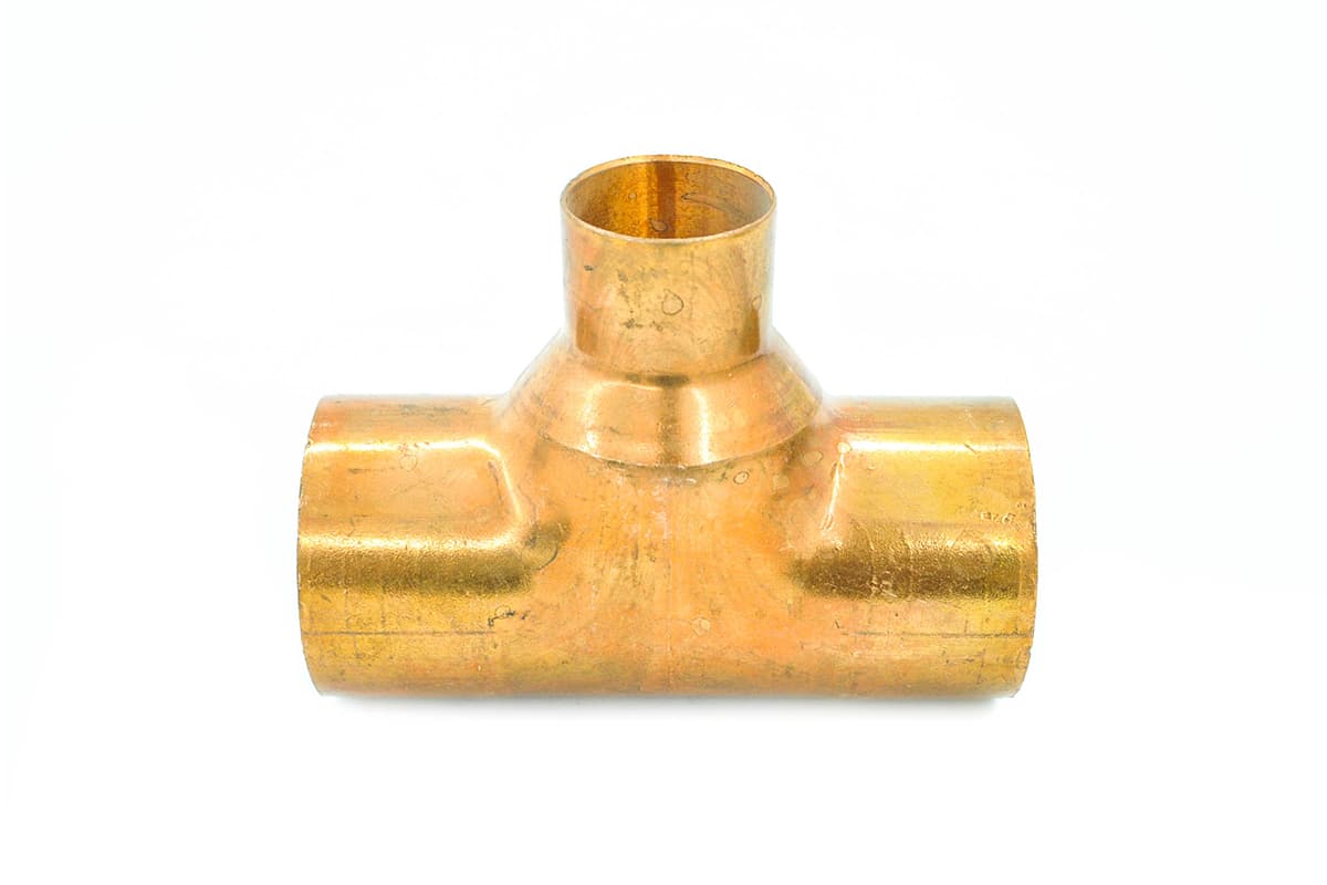 Tee reducida cobre 51 x 51 x 32 mm