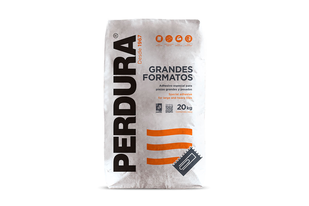 Adhesivo grandes formatos porcelanato 20 kg gris
