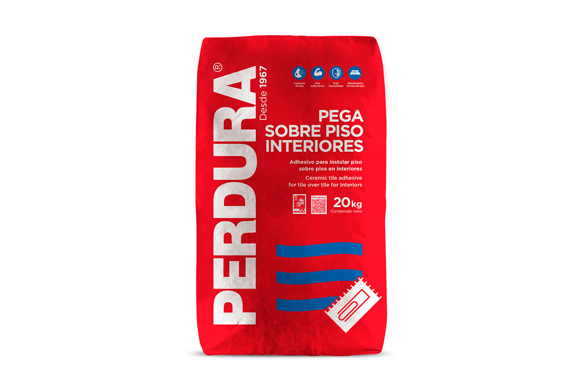 Adhesivo piso sobre piso interior 20 kg blanco