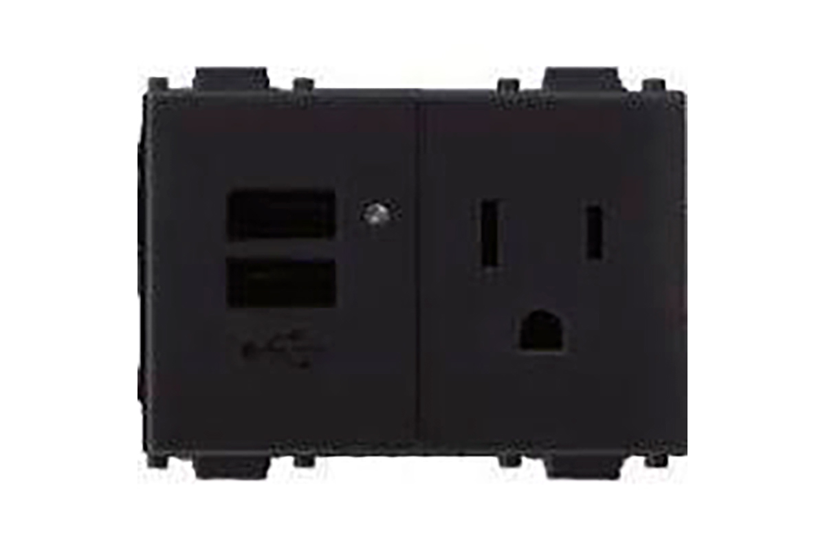 Contacto USB color negro E92317 ALPHA