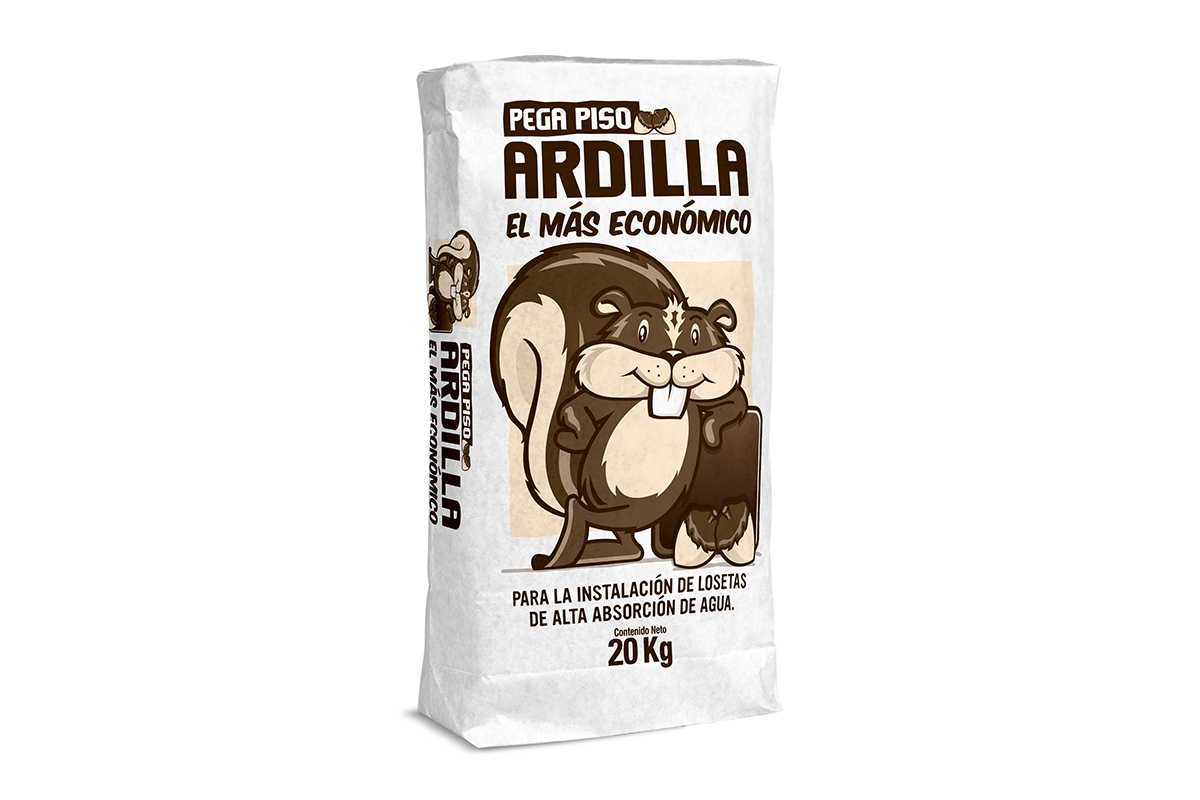 Pega piso Ardilla 20 kg gris