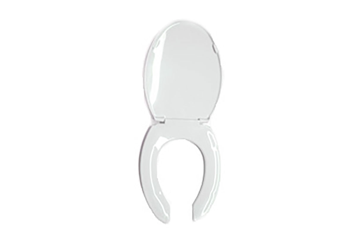 Asiento alargado color blanco 