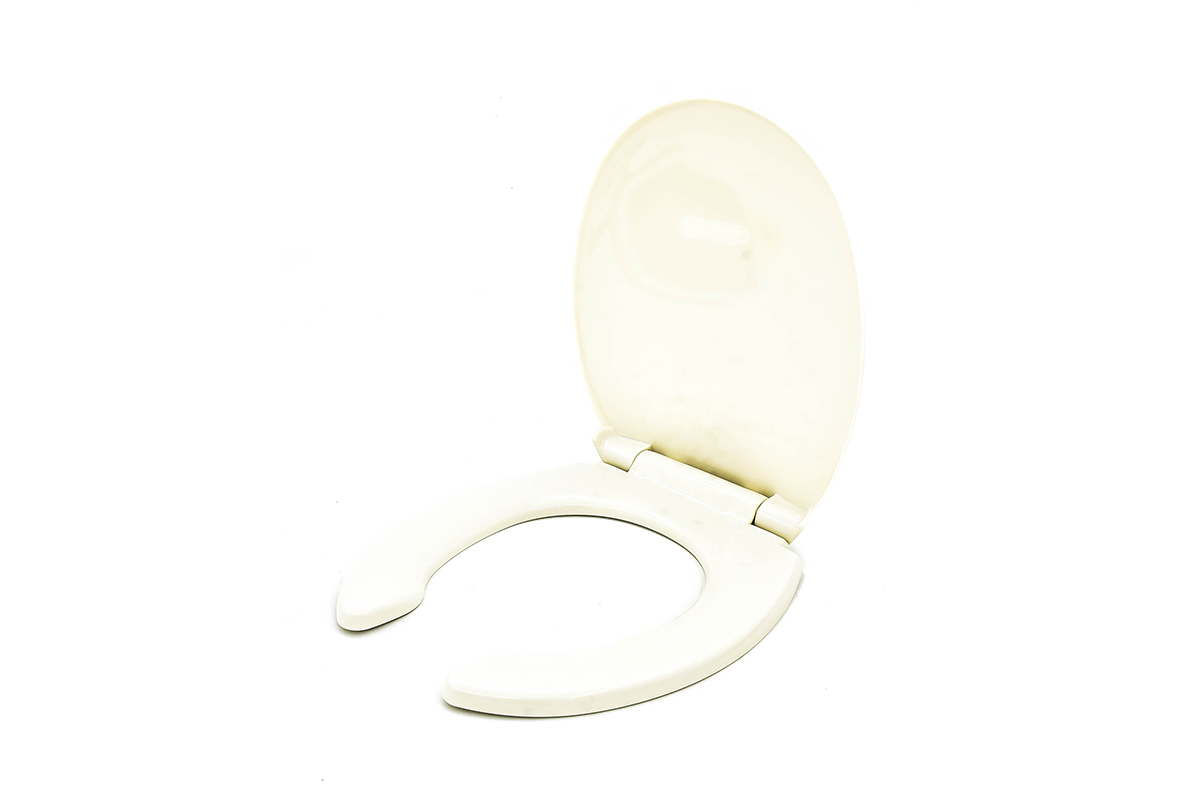 Asiento corto de cierre lento plus, color hueso 