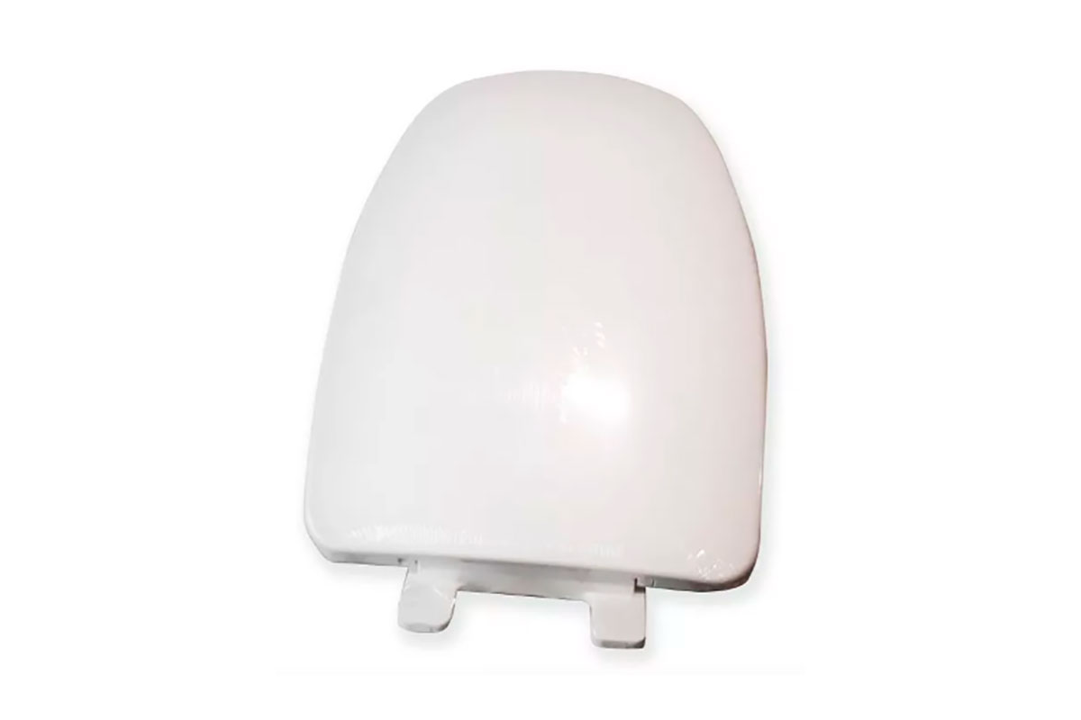 Asiento cuadrado AT-3 color blanco, cierre lento