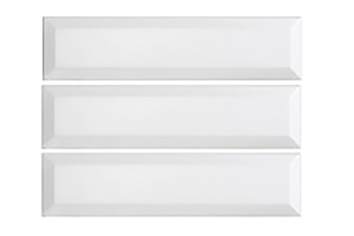 Azulejo Manhatan blanco mate 1A 7.5 x 30 cm, caja con 1.30 m2