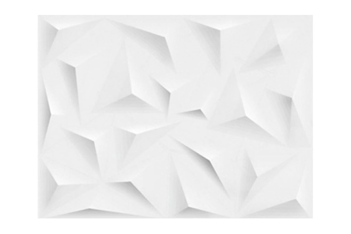 Azulejo Prisma 3D blanco origrami 1A 30 x 45 cm, caja con 1.36 m2