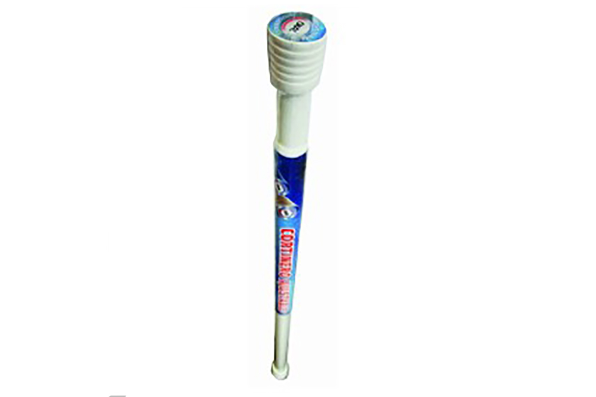 Barra ajustable color blanco de 150 a 280 cm