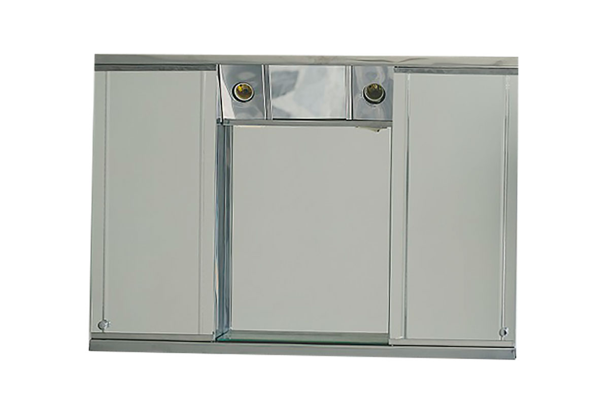 Espejo de gabinete Patzcuaro de acero inoxidable 52 x 72 cm