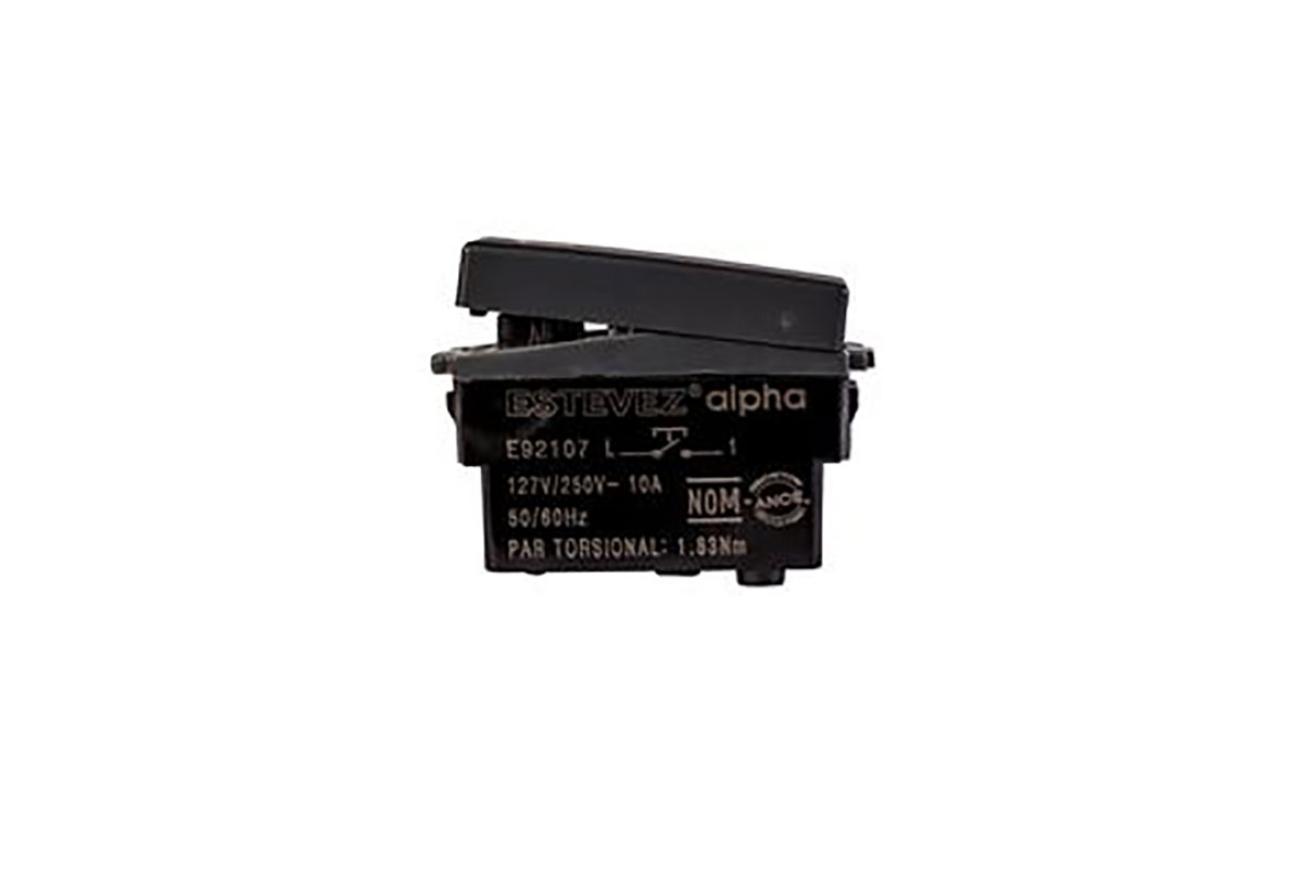 Botn de timbre E92107 ALPHA, color negro 
