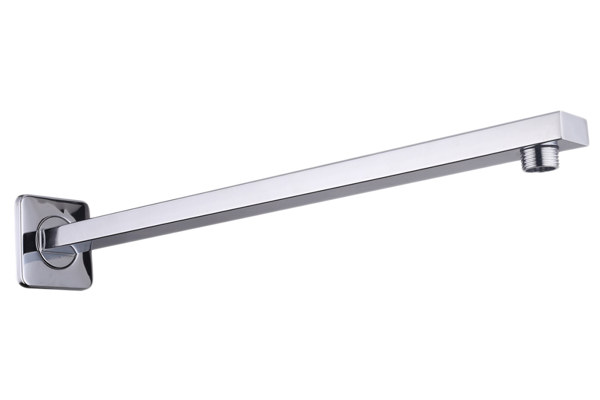 Brazo con chapet�n cuadrado de 39 cm acabado cromo 