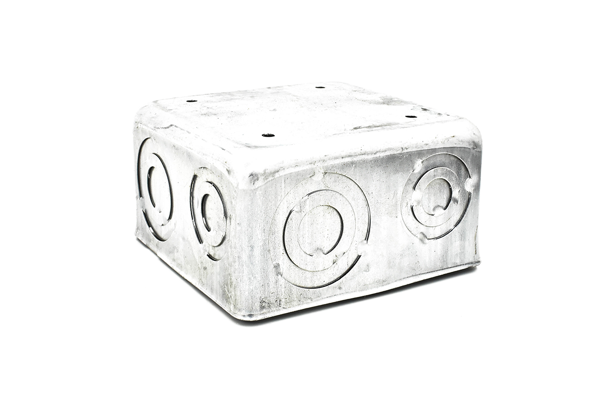 Caja cuadrada galvanizada 150 mm 6