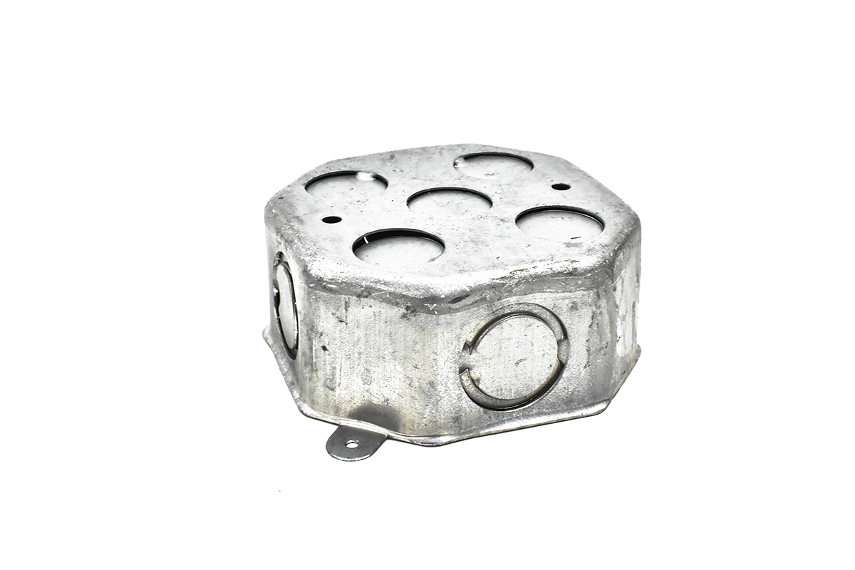 Caja redonda galvanizada 19 mm 4