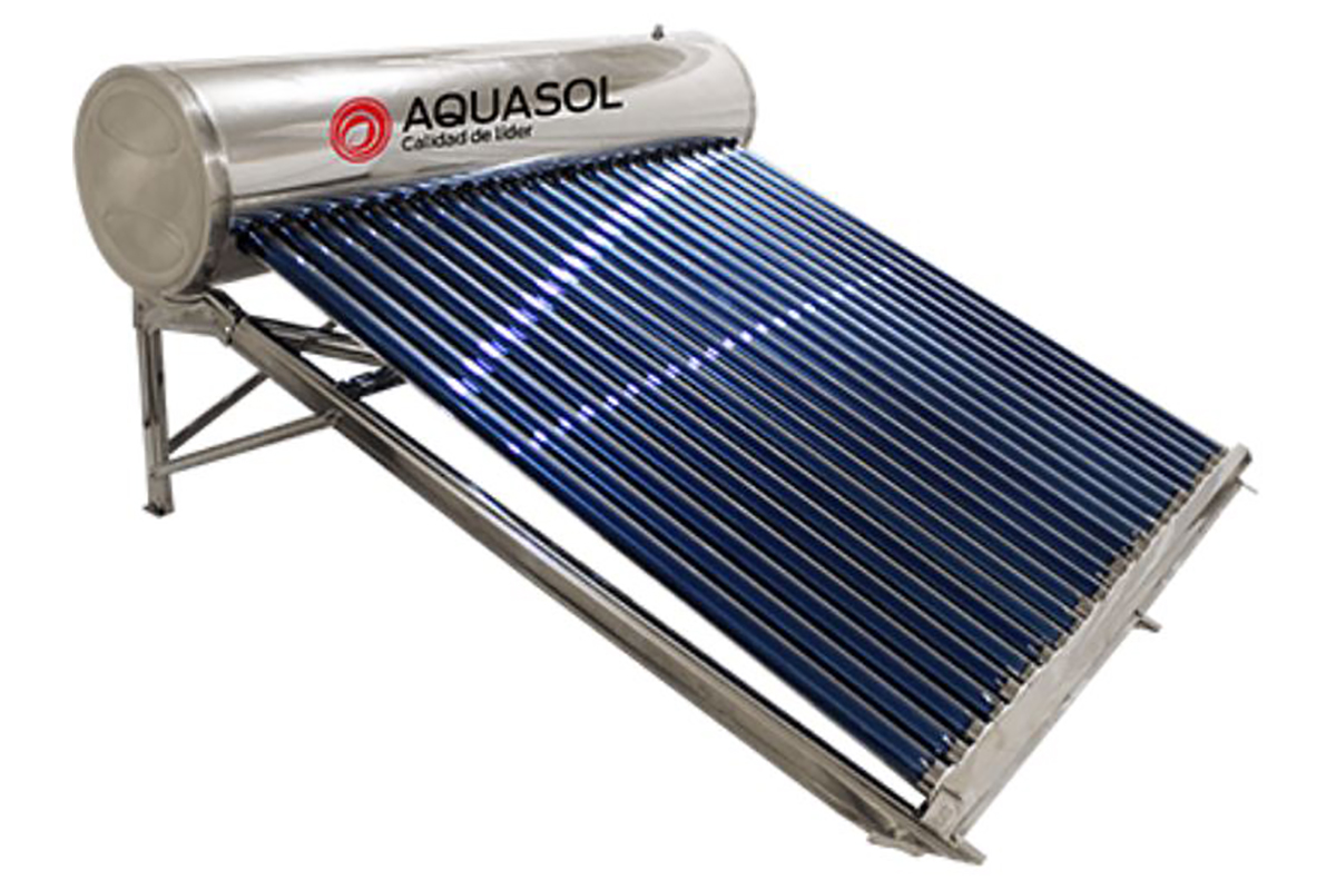 Calentador Solar 323 lts con sistema de gravedad Inox, 30 tubos