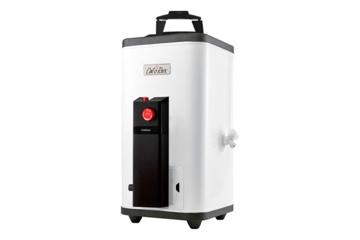 Calentador de paso Poderus 09 gas LP, 1 1/2 servicios