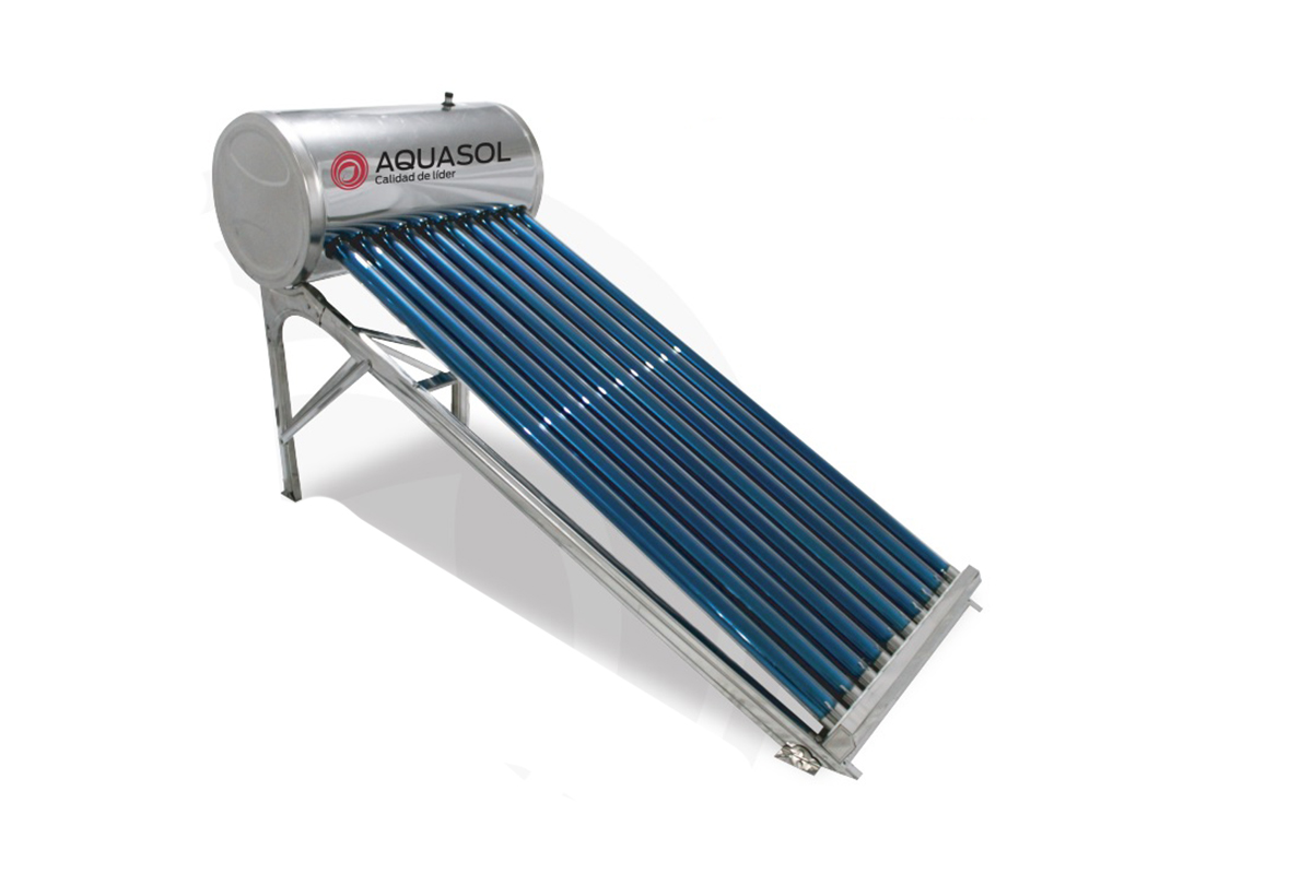 Calentador Solar 110 lts con sistema de gravedad Inox, 10 tubos
